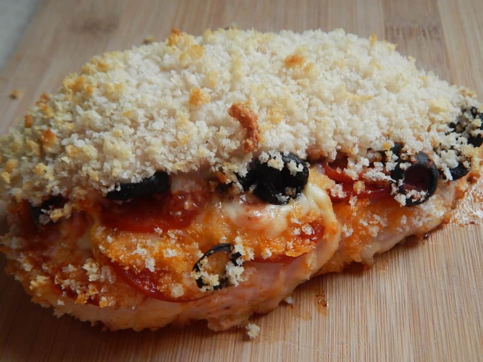 Pizza stuffed chicken breast Drizzle Me Skinny!