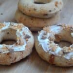 butterfinger donuts on cutting board