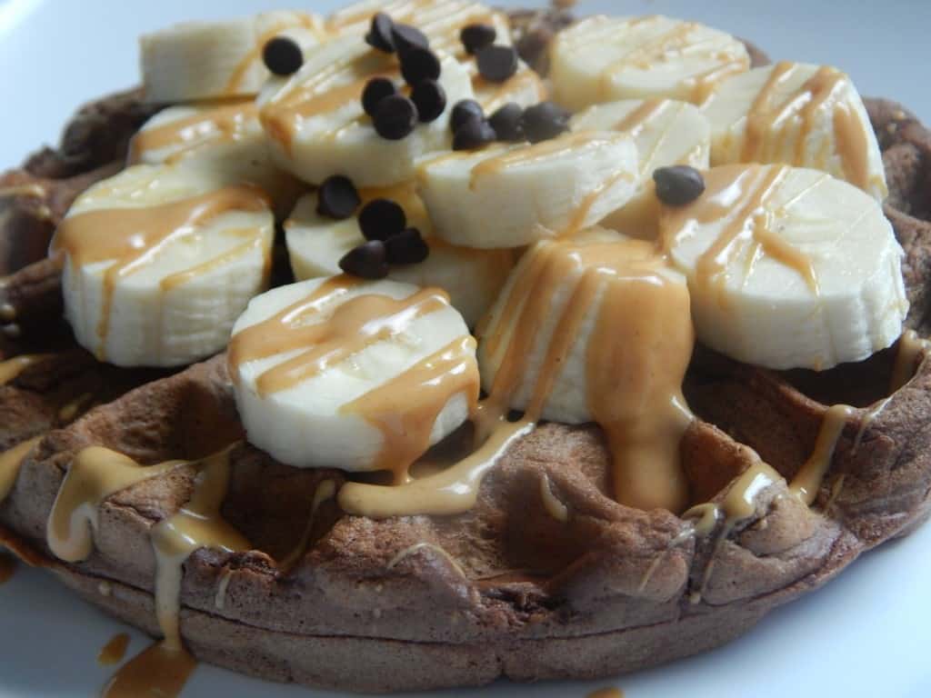 Chocolate peanut butter waffles Drizzle Me Skinny!Drizzle Me Skinny!