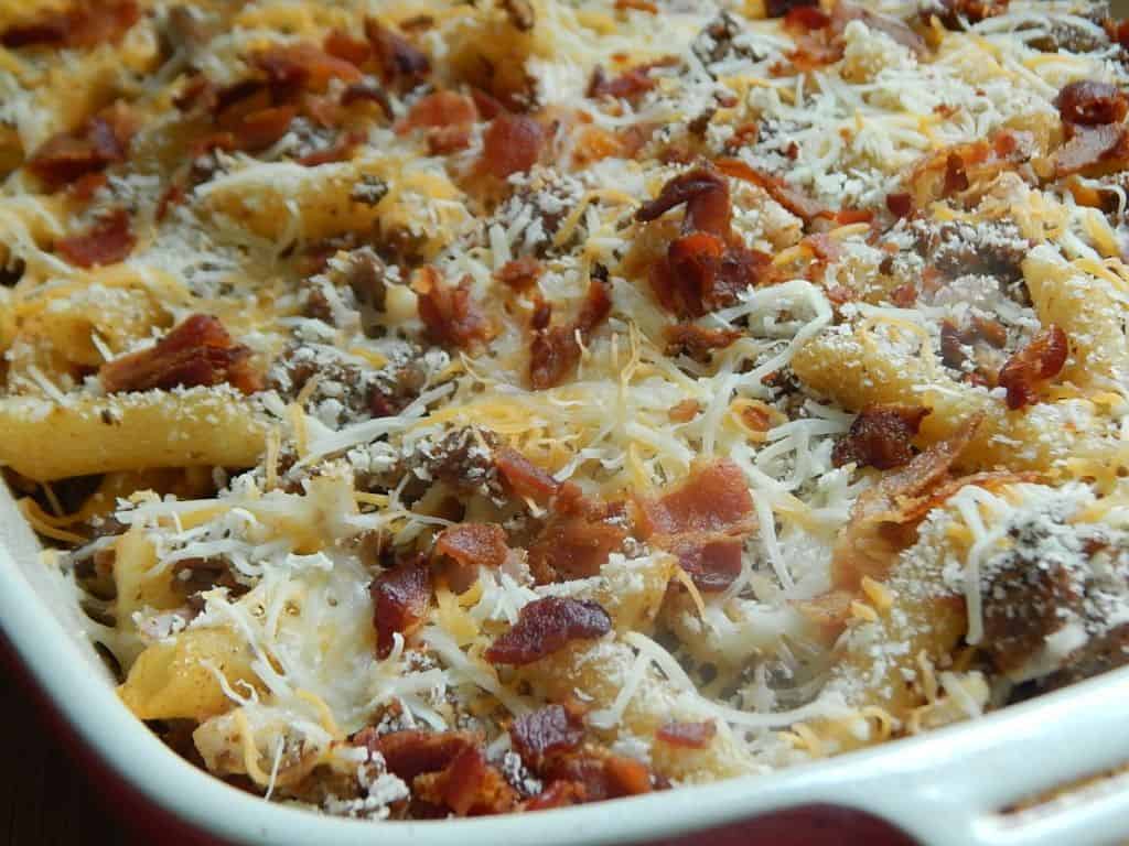 Bacon cheeseburger pasta bake Drizzle Me Skinny!Drizzle Me Skinny!