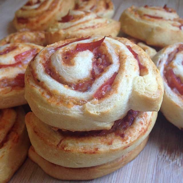 Pepperoni Pinwheels - Drizzle Me Skinny!