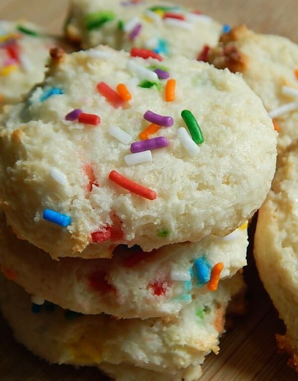 low calorie funfetti cake cookies
