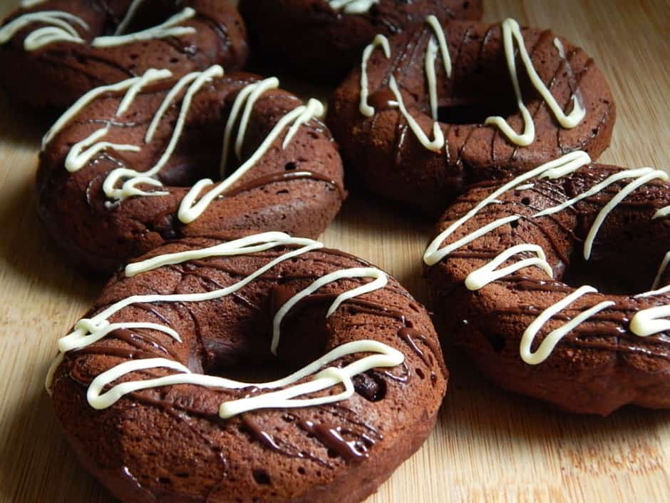 Triple chocolate brownie donuts Drizzle Me Skinny!