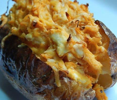 Buffalo Chicken Potato Bake