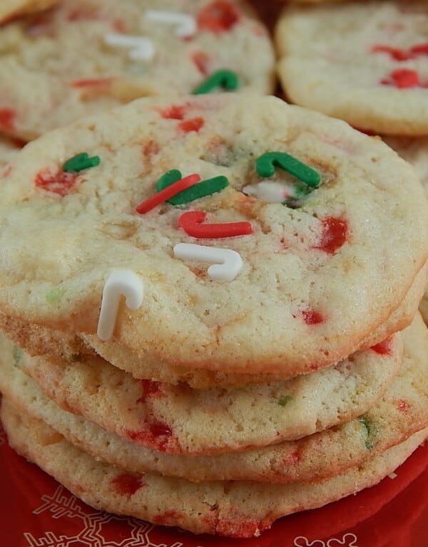 Mini Candy Cane Crunch Cookies