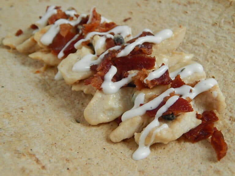 Chicken Alfredo Wraps Drizzle Me Skinny!