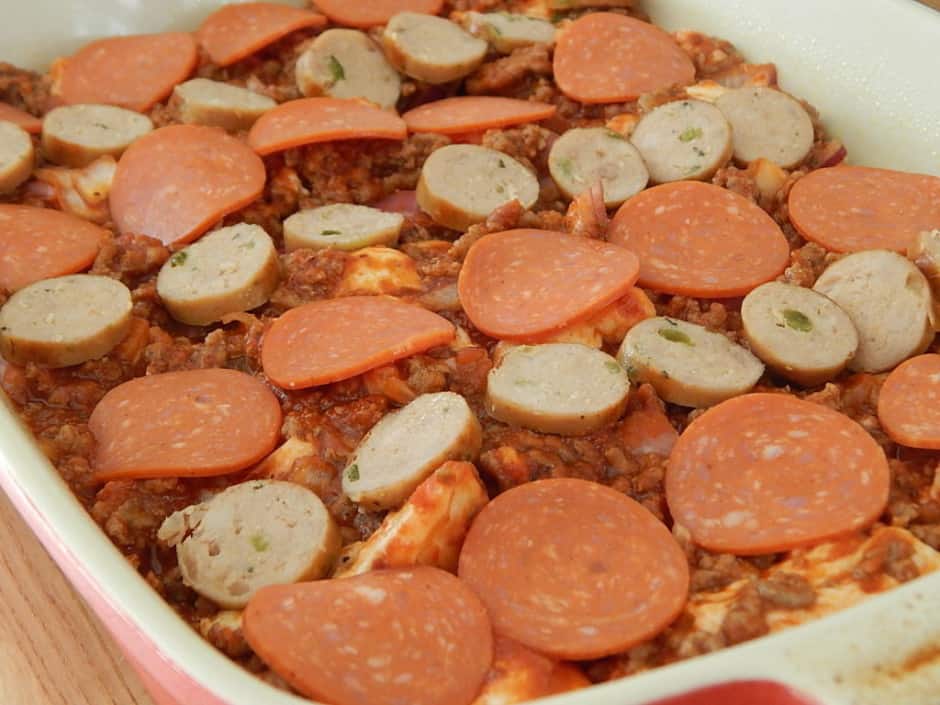 Bubble Up Pizza Casserole Drizzle Me Skinny!