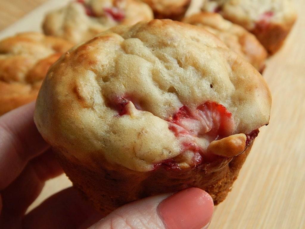 Coffeeshop Strawberry Banana Muffins - Straight to the Hips, Baby