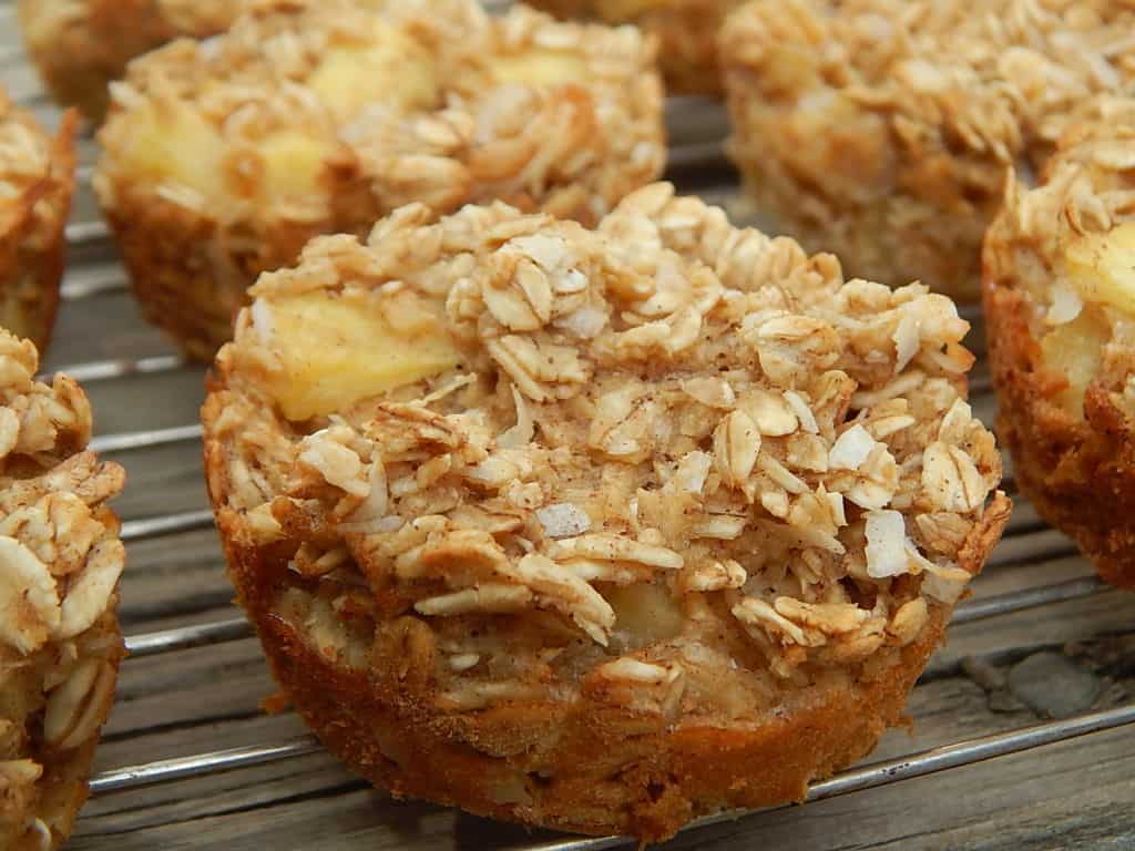 Coconut muffins on cooling rack