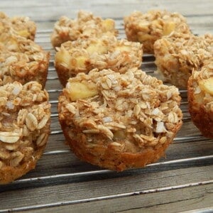 coconut muffins on cooling rack