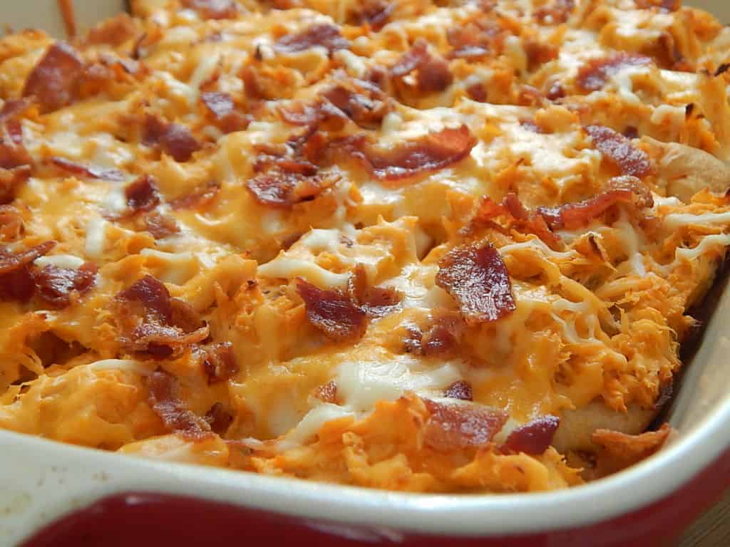 Buffalo Chicken Casserole - Drizzle Me Skinny!