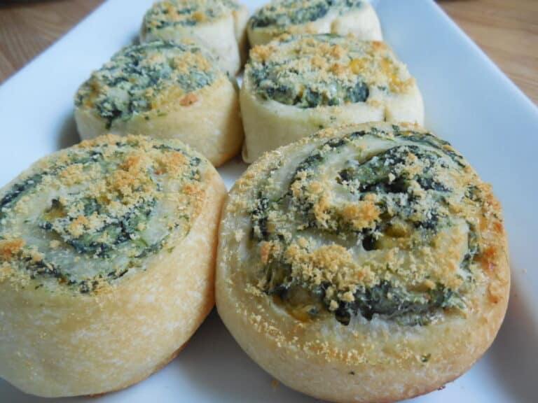 Spinach dip rolls Drizzle Me Skinny!