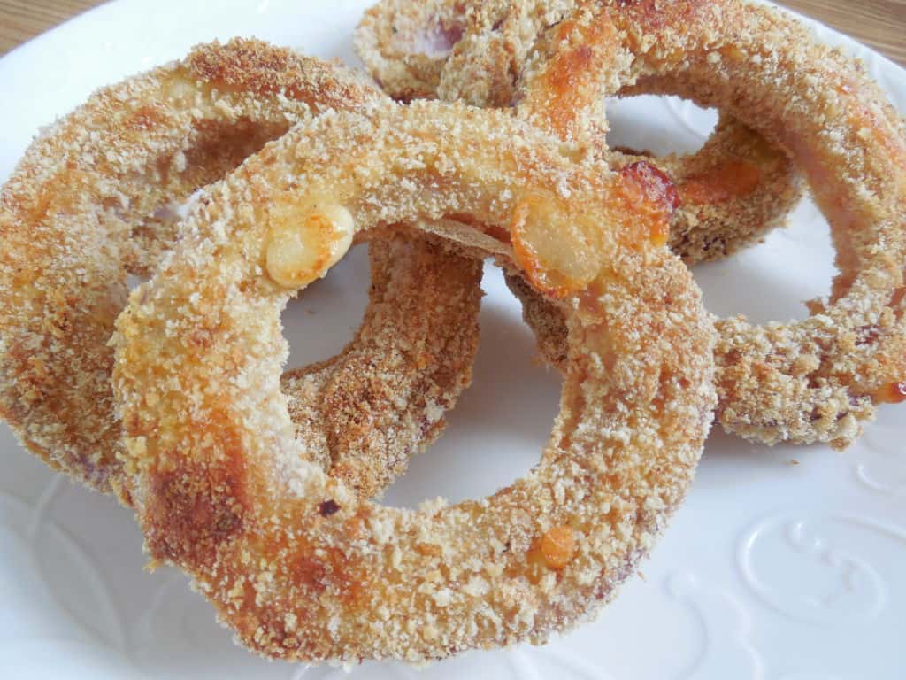 crispy baked onion rings