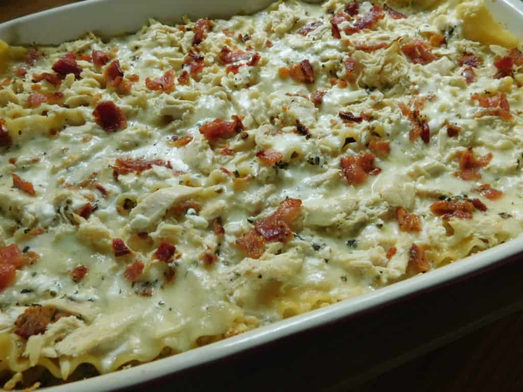 Creamy Chicken Bacon Alfredo Lasagna Drizzle Me Skinny Drizzle Me Skinny