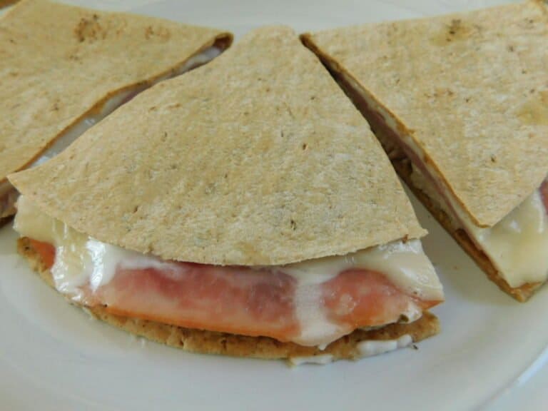 Chicken cordon bleu flatout quesadillas Drizzle Me Skinny!