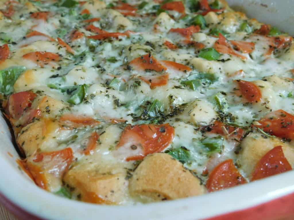 Pizza bubble up in baking dish