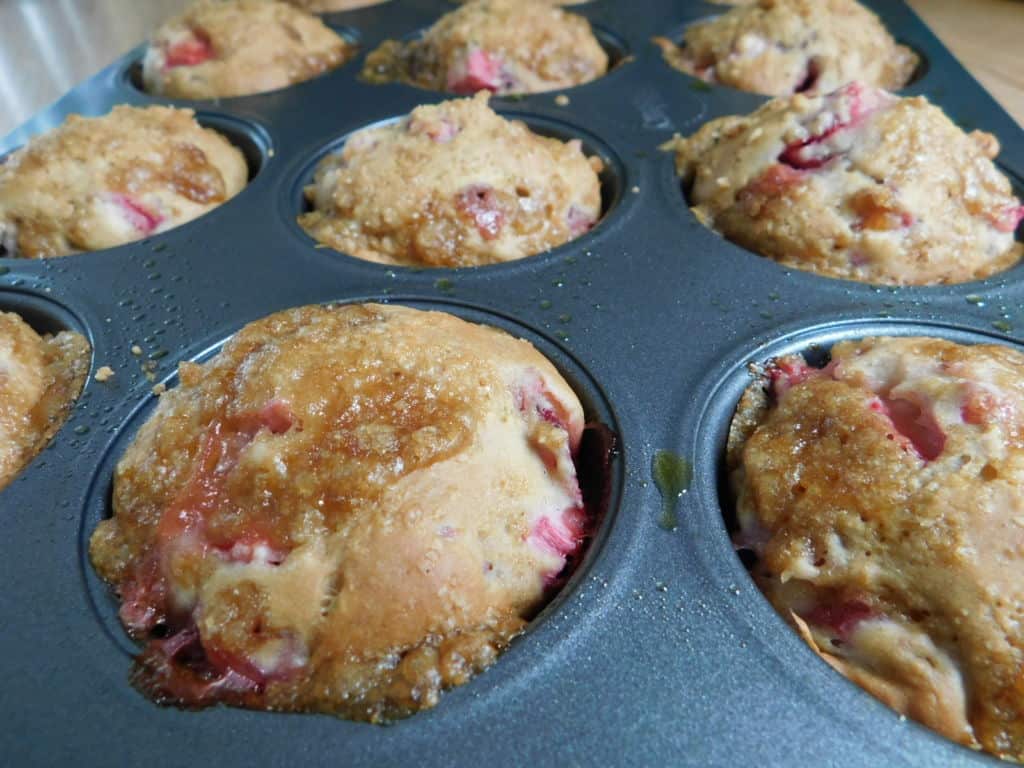 Strawberry Rhubarb Muffins • Joyous Health