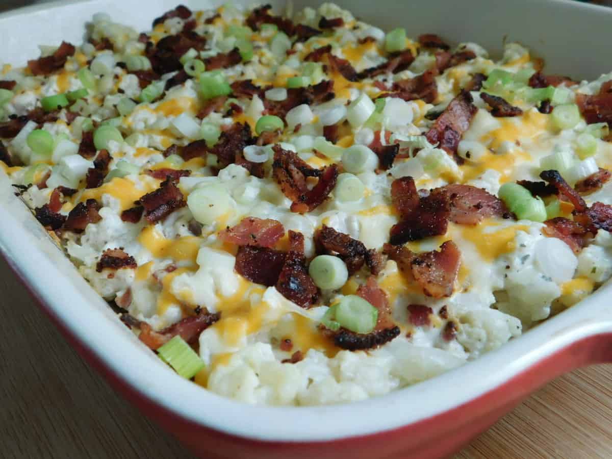 Loaded Cauliflower Bake Drizzle Me Skinny!