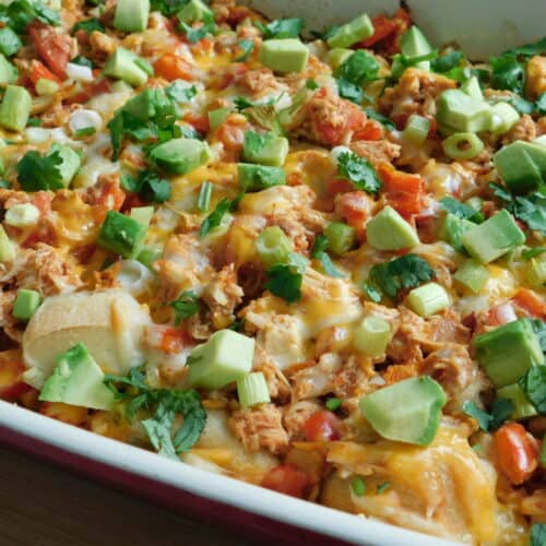 Chicken Enchilada Bubble Up - Drizzle Me Skinny!