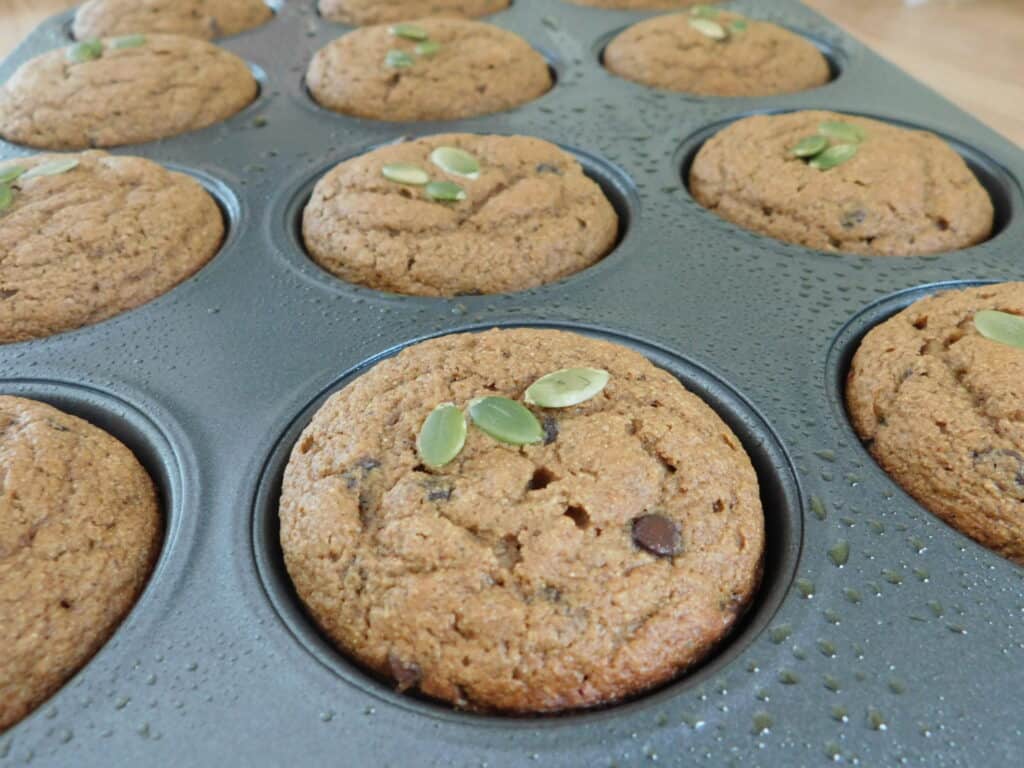 Kodiak cakes pumpkin spice chocolate chip muffins Drizzle Me Skinny!