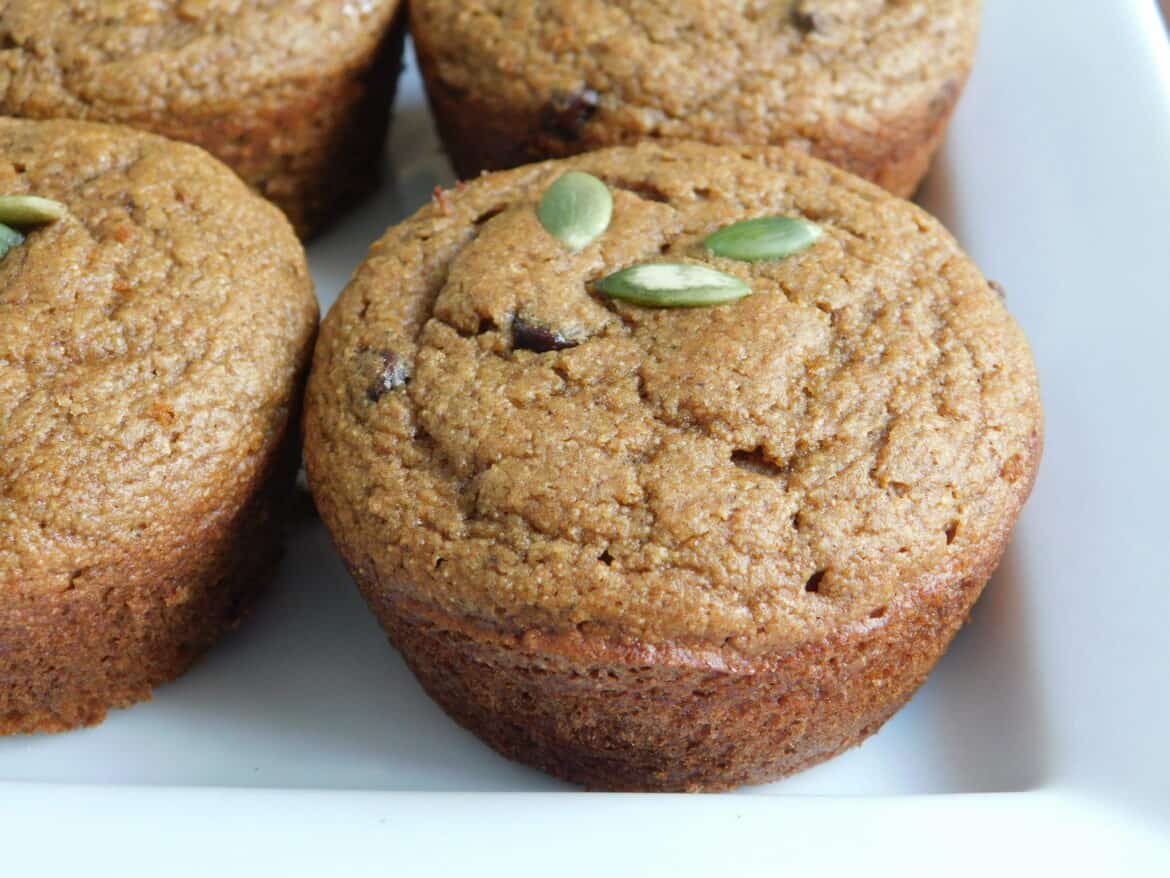 Kodiak cakes pumpkin spice chocolate chip muffins Drizzle Me Skinny!