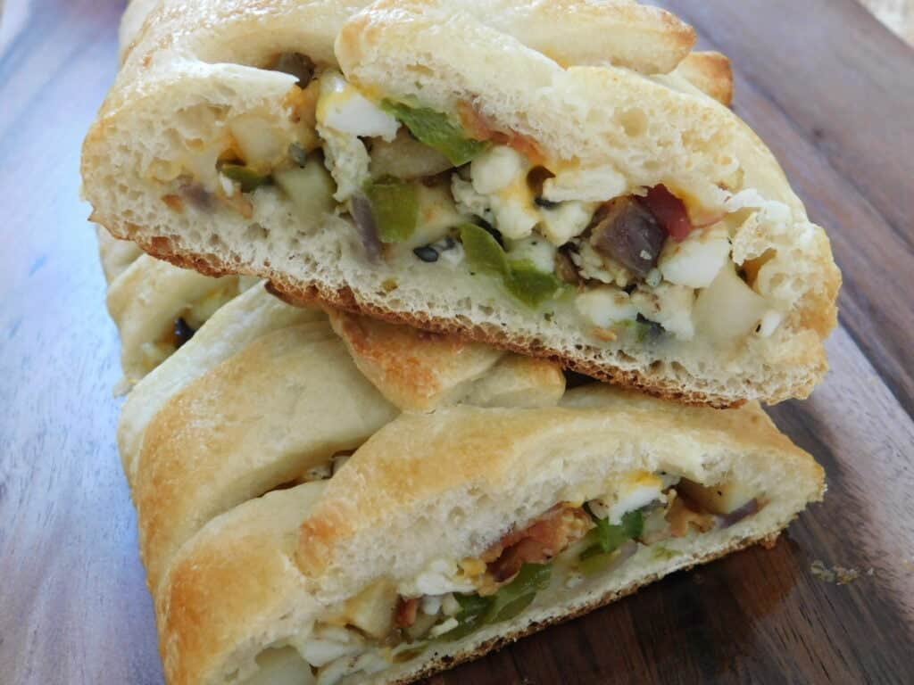 Breakfast stromboli Drizzle Me Skinny!