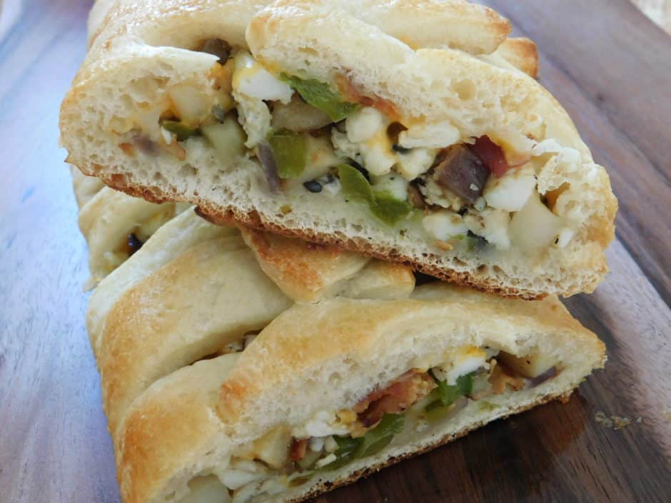 Breakfast stromboli Drizzle Me Skinny!