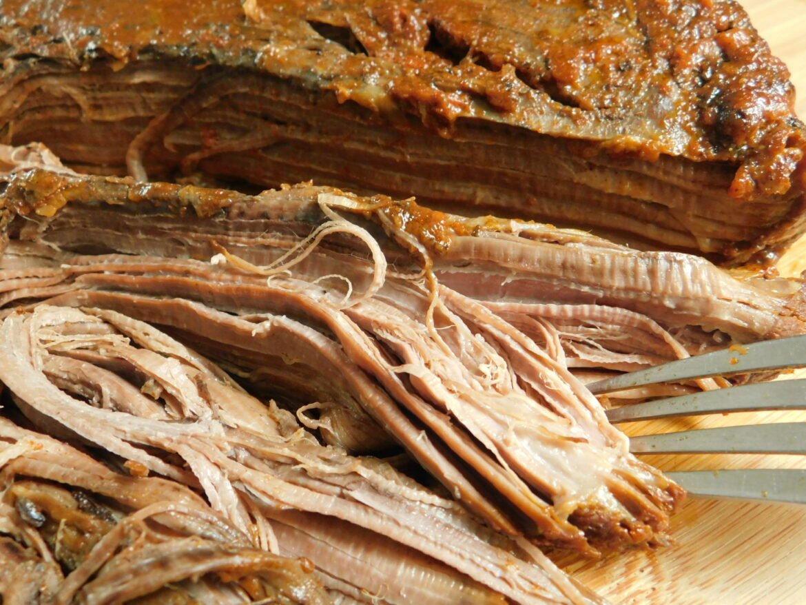 Slow cooker brisket with homemade BBQ sauce Drizzle Me Skinny!