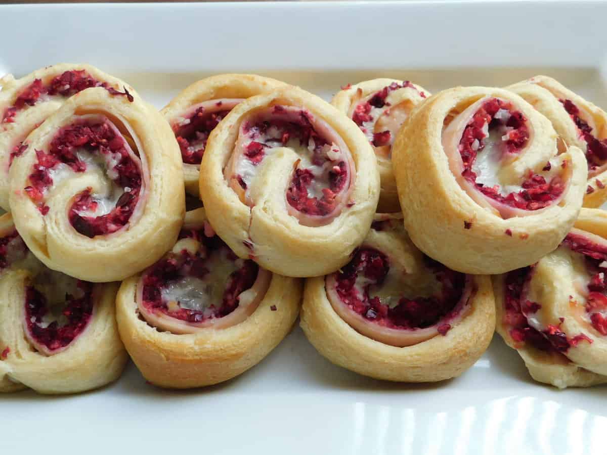 Turkey Cranberry Brie Pinwheels Drizzle Me Skinny Drizzle Me Skinny