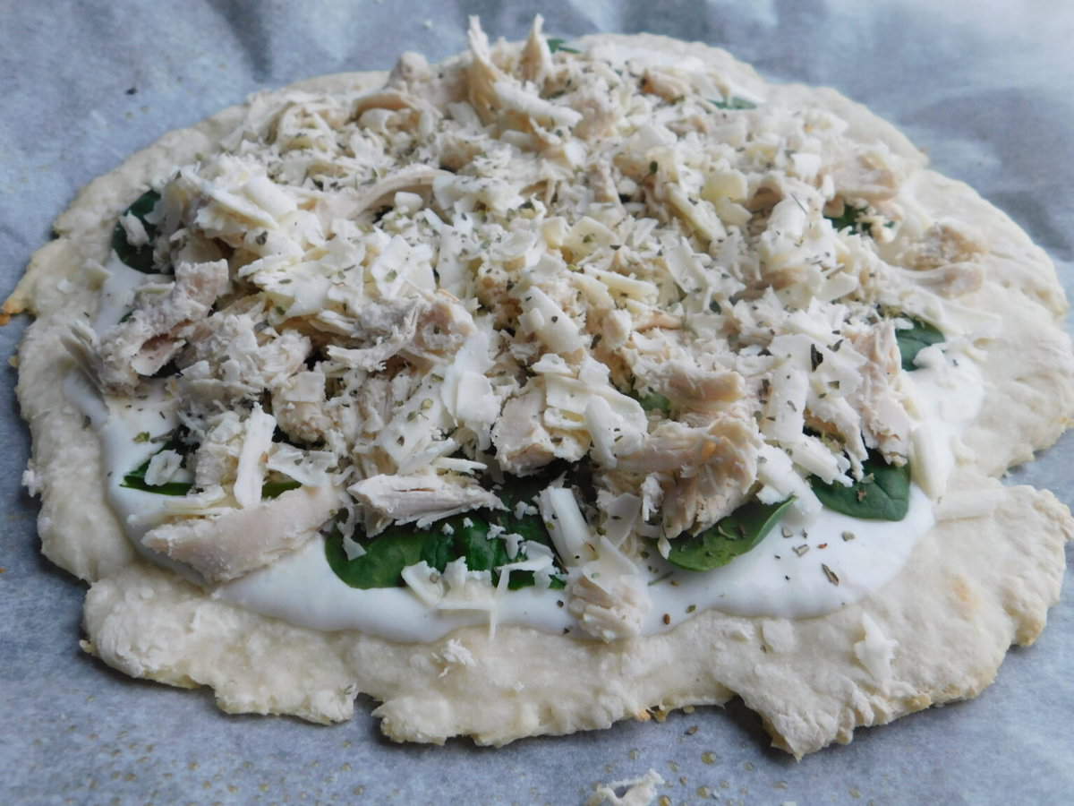 Healthy Alfredo Pizza Drizzle Me Skinny!