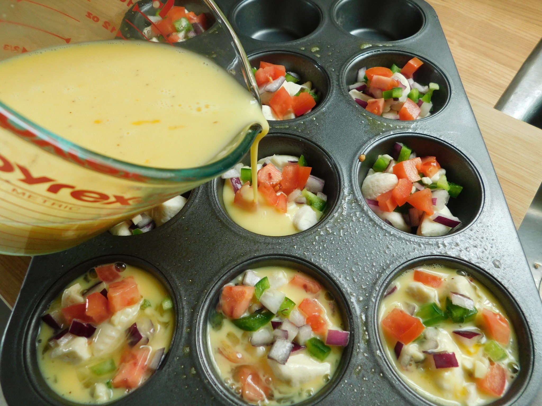 Whipping up some scrumptious Veggie Egg Bites with @kasiaizabella