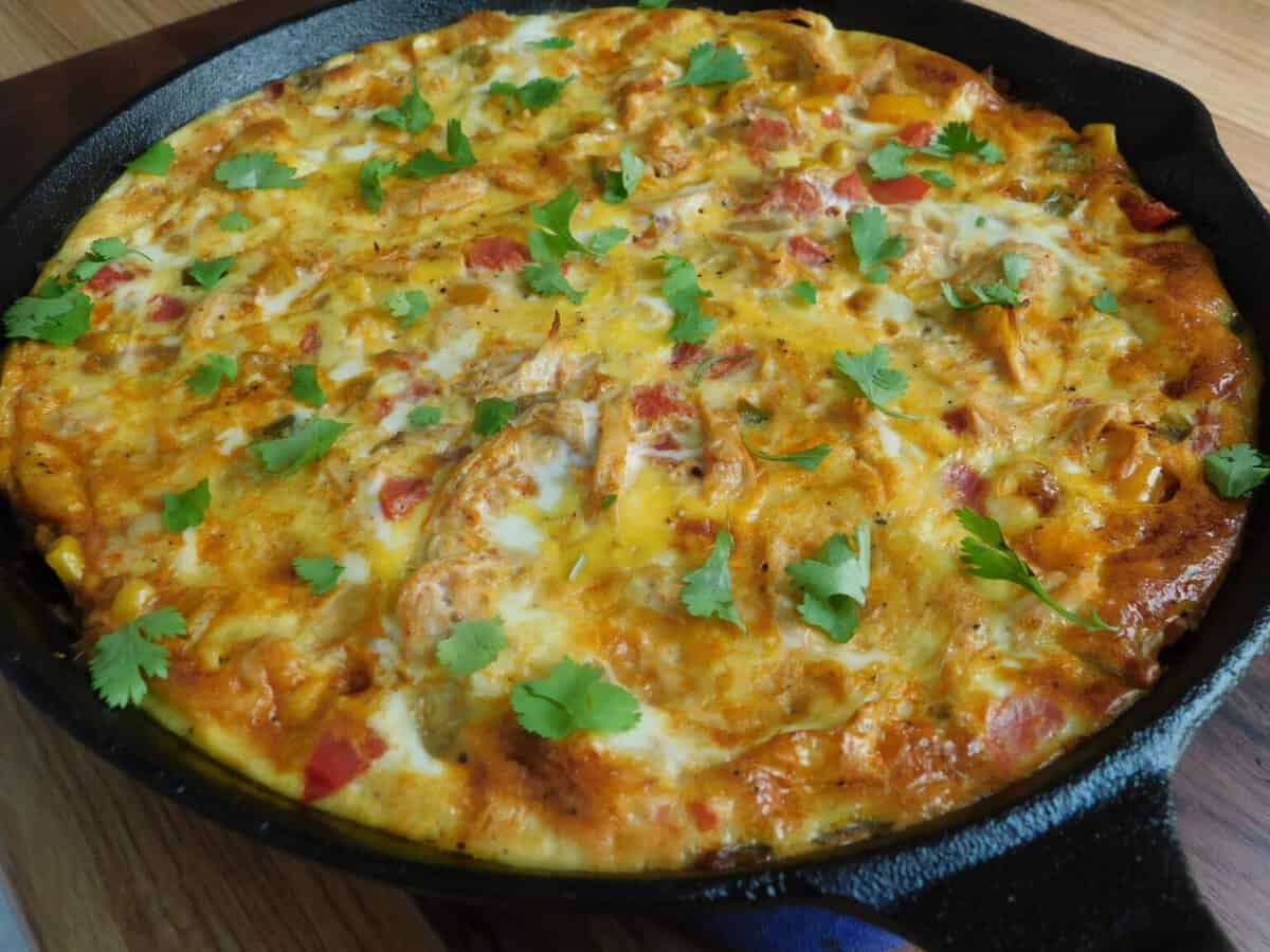 Chicken Frittata (Southwestern Style) Drizzle Me Skinny!