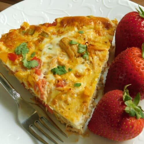 Chicken Frittata (Southwestern Style) - Drizzle Me Skinny!