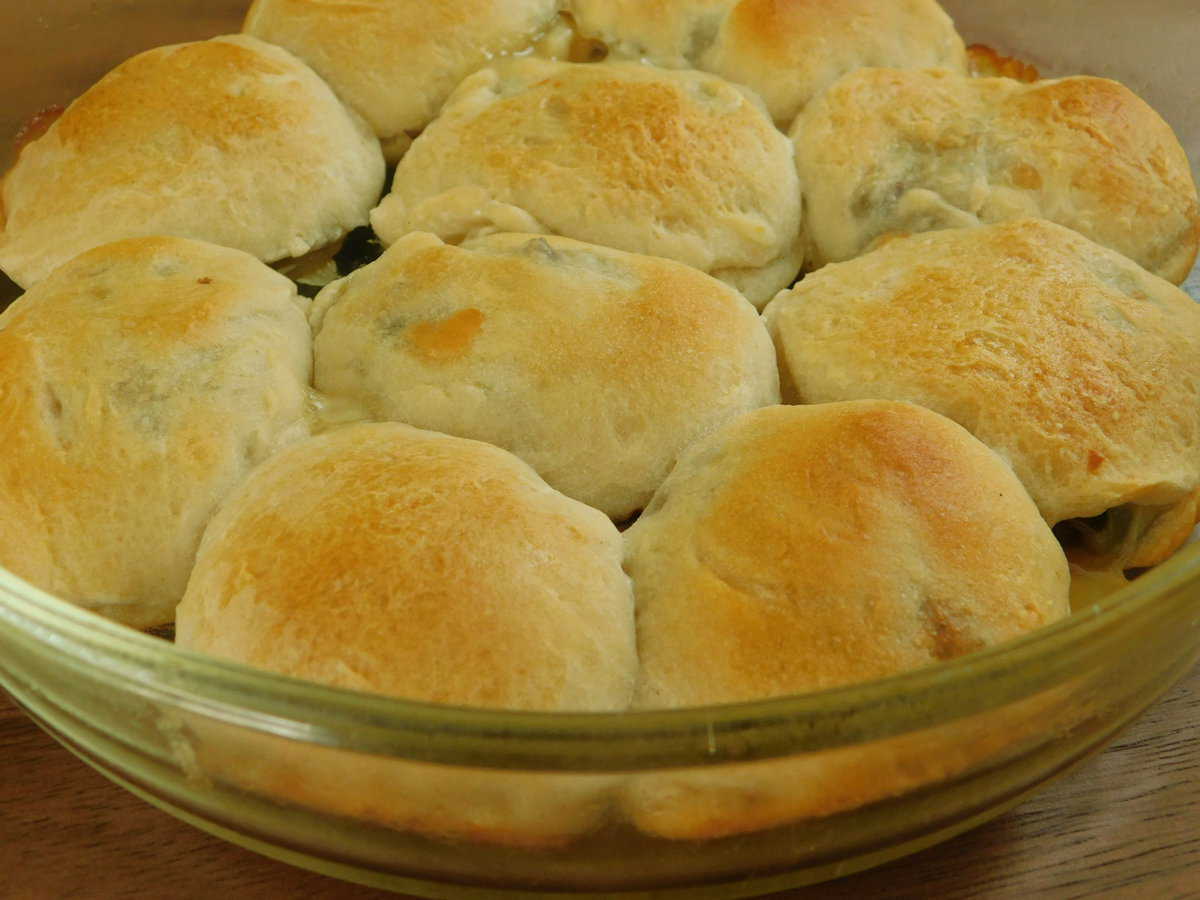 Recipe, Loaded Philly Cheese Steak Biscuit