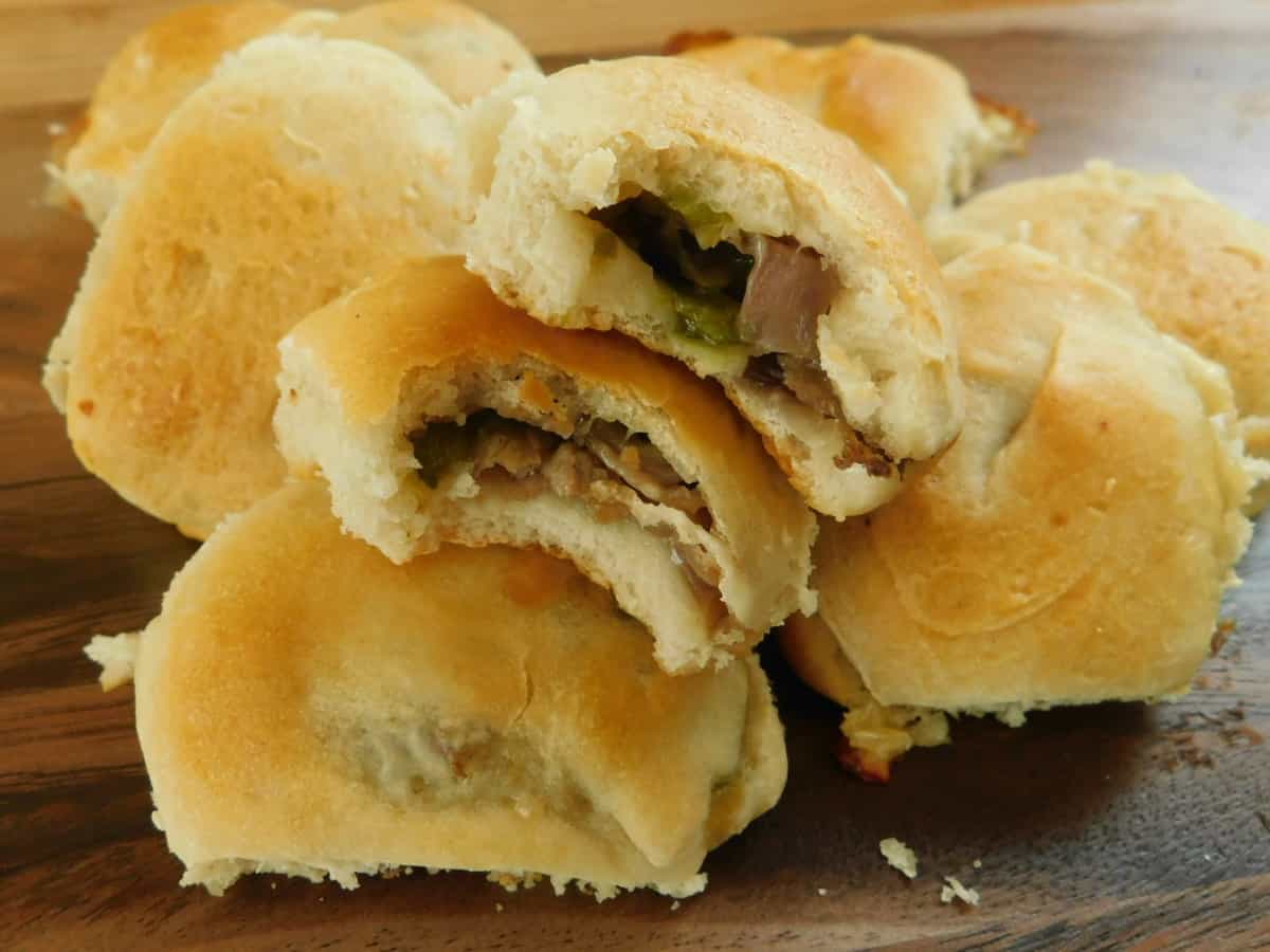 Recipe, Loaded Philly Cheese Steak Biscuit