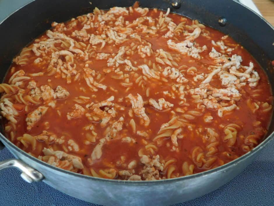 One Pot Chicken Parmesan Pasta