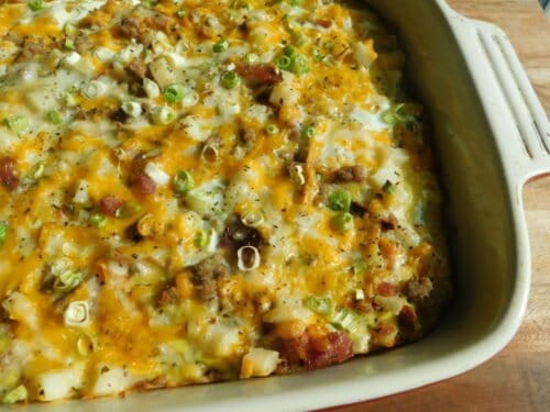 Healthy Hash Brown Casserole - Drizzle Me Skinny!