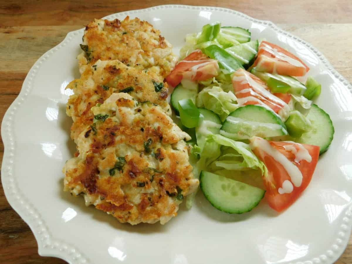 Easiest Chicken Fritters Drizzle Me Skinny!
