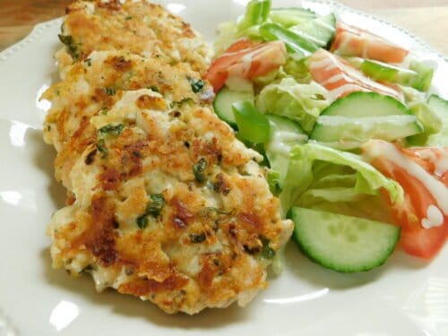 Easiest Chicken Fritters - Drizzle Me Skinny!