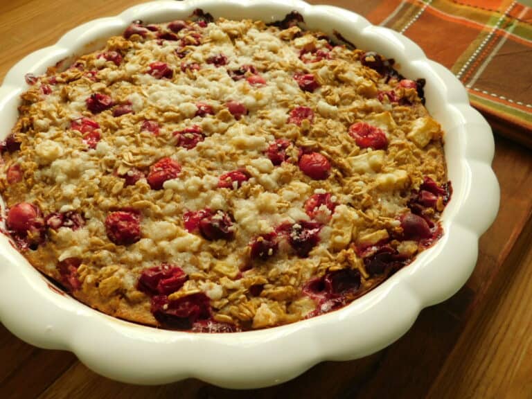 Apple Cranberry Oatmeal Bake - Drizzle Me Skinny!
