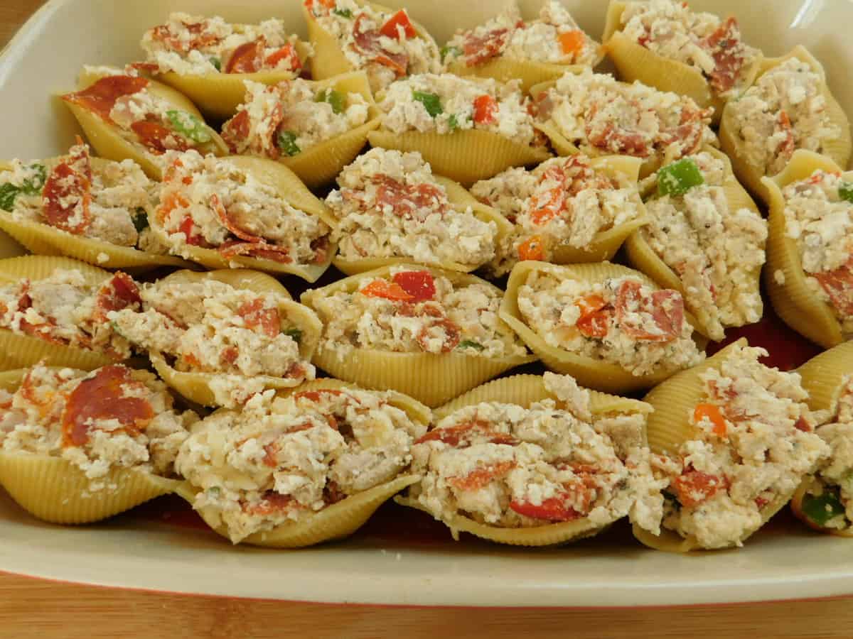 Pizza Stuffed Shells Recipe - The Girl Who Ate Everything