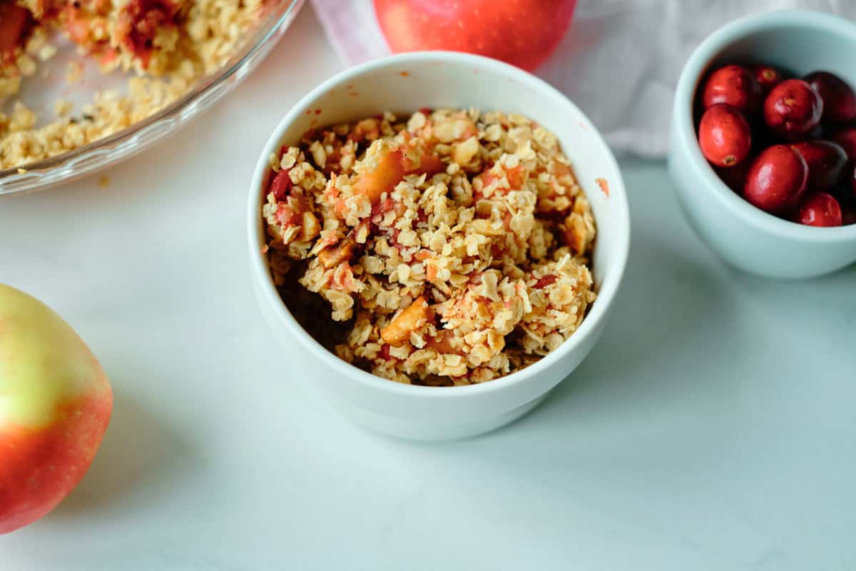 Healthy Cranberry Apple Crisp