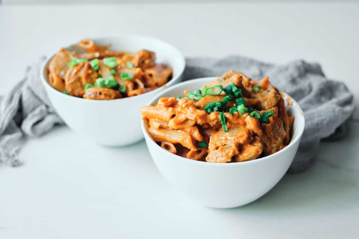 Penne and sausage pasta