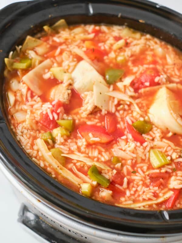 cabbage roll soup in crock pot