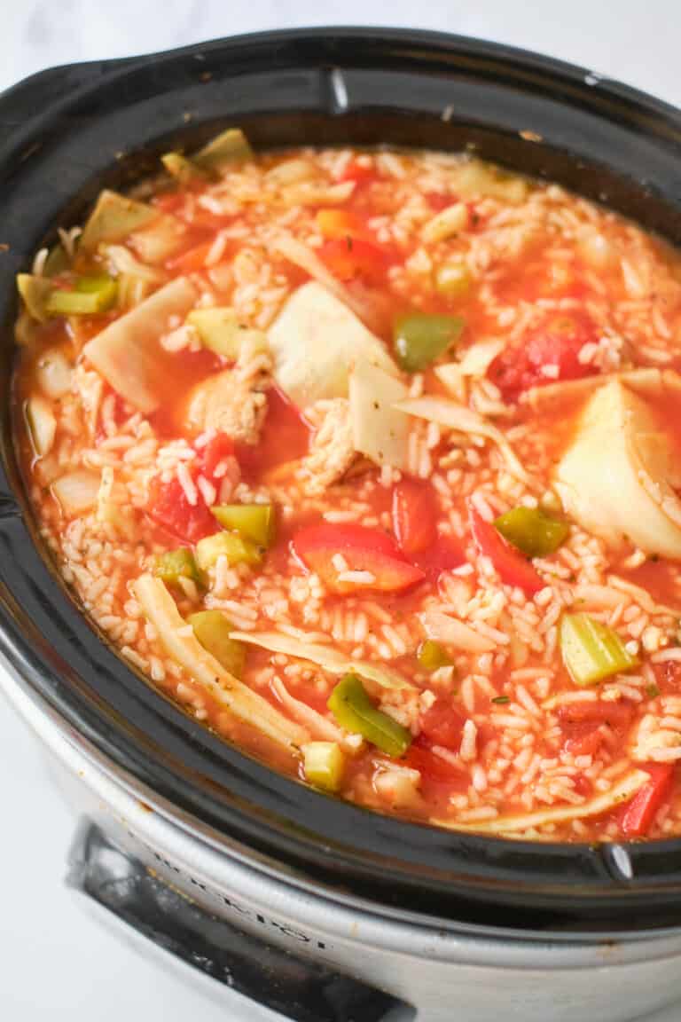 cabbage roll soup in crock pot