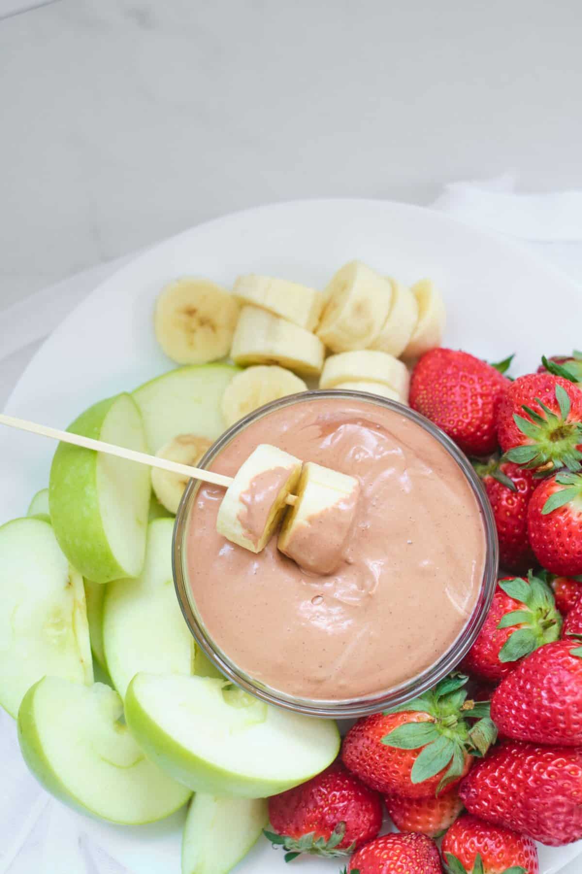 ww chocolate peanut butter fruit dip