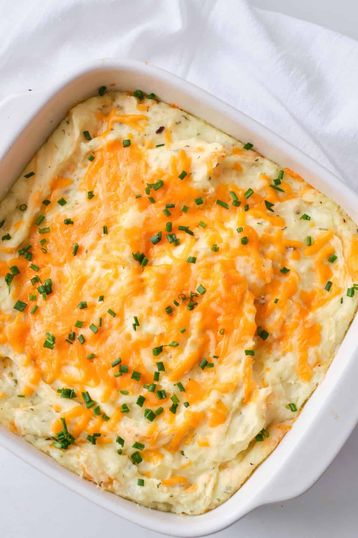 cooked herb & garlic cheesy mashed potatoes