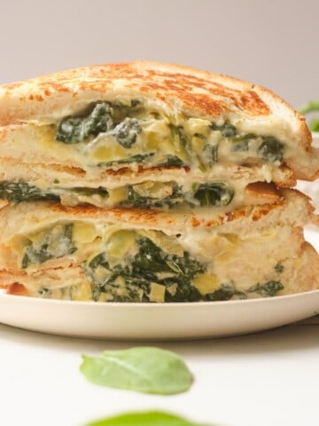 weight watchers spinach grilled cheese