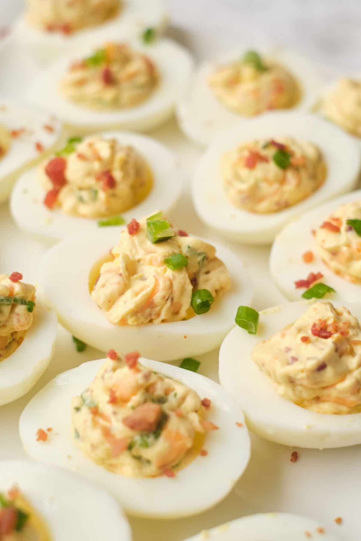 Healthier Deviled Eggs - Eat Yourself Skinny