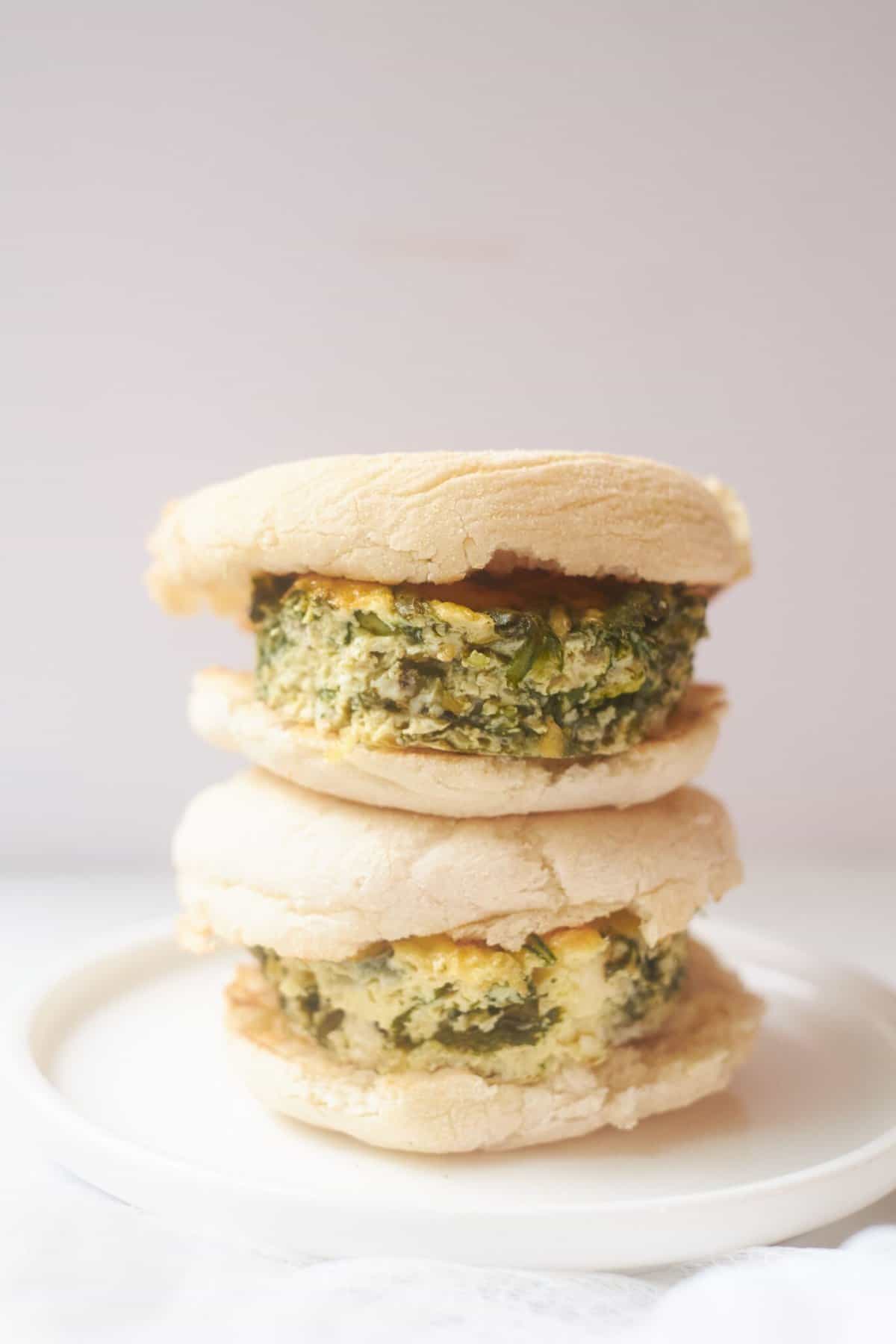 Spinach & feta make-ahead breakfast sandwich